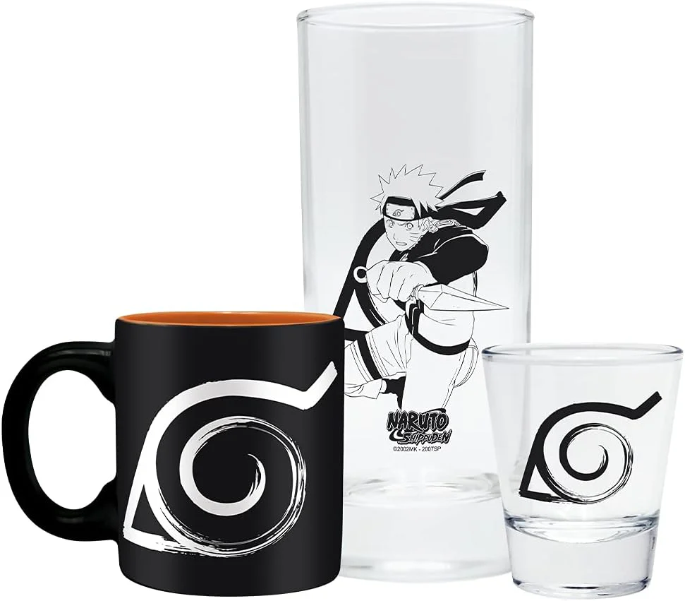 ABYSTYLE Naruto Shippuden Konoha Drinkware Gift Set