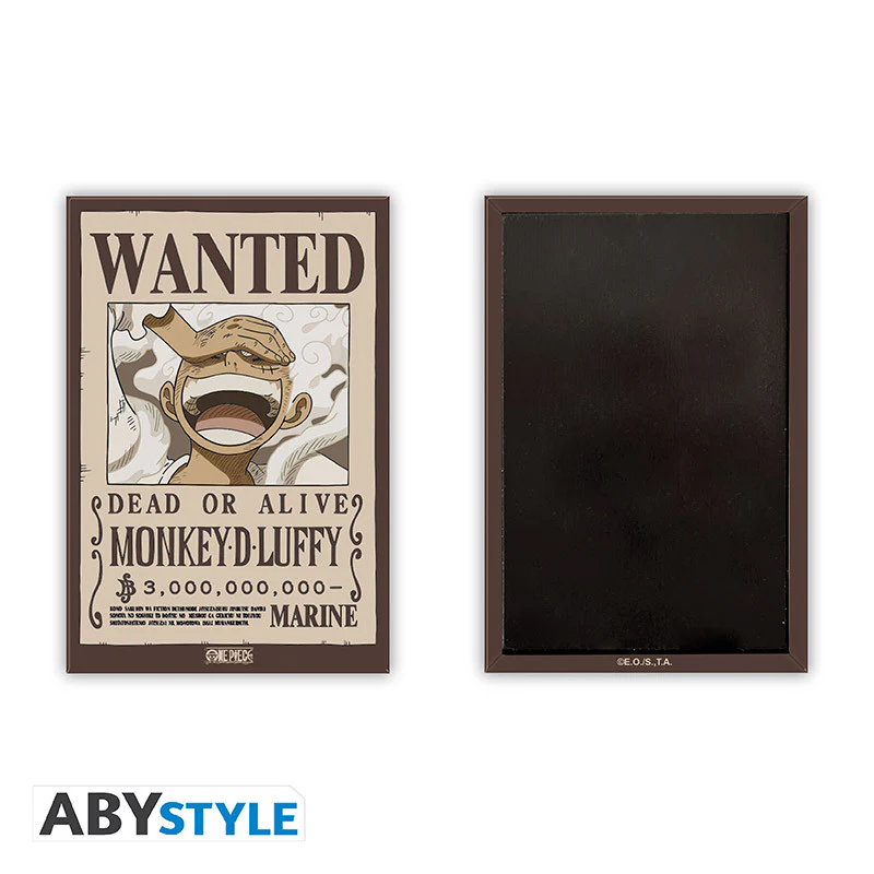 One Piece Luffy Wanted Poster Magnet